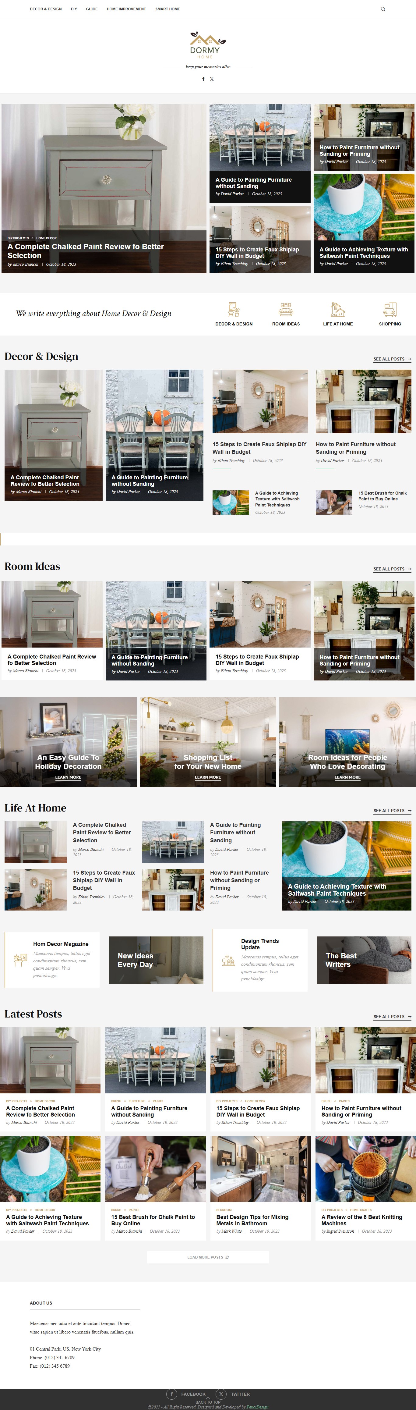 Dormy Home website screenshot