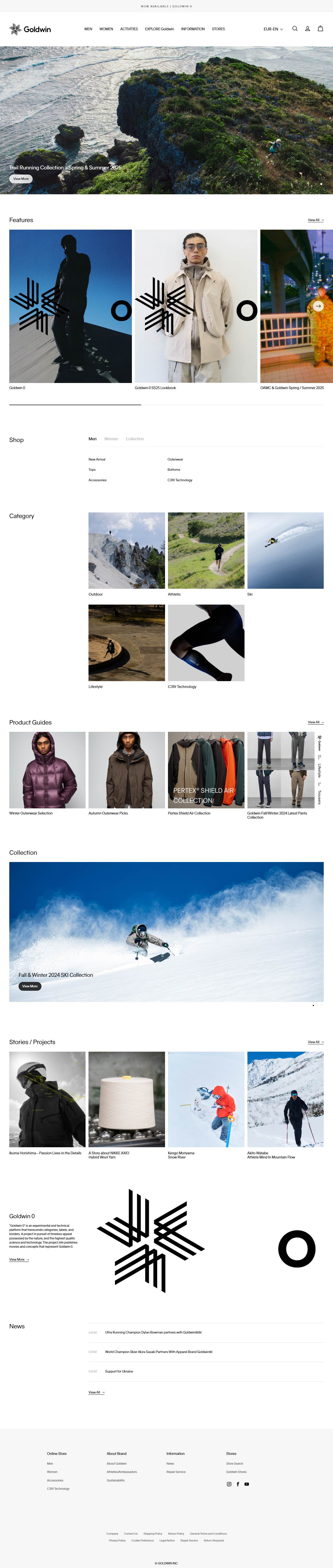 Goldwin website screenshot