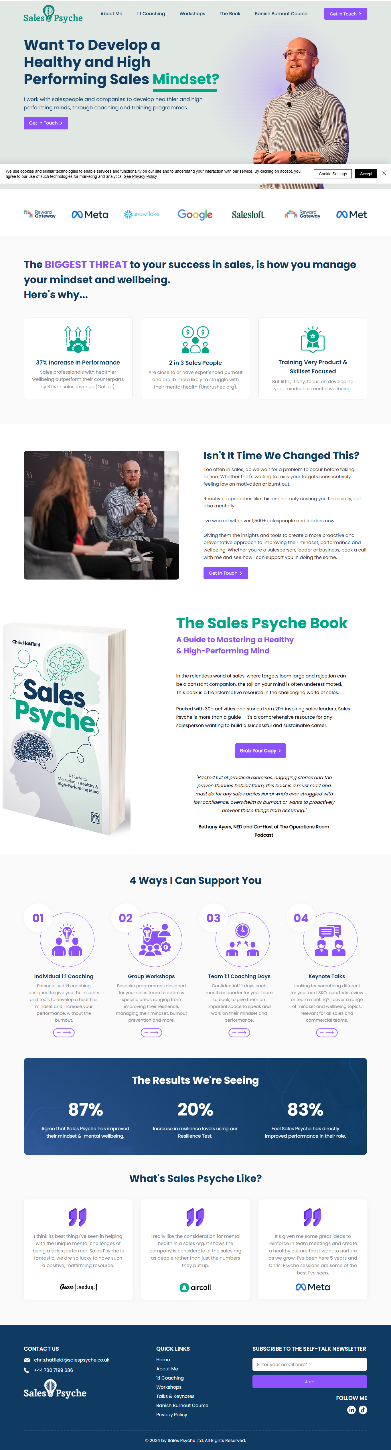 Sales Psyche website screenshot